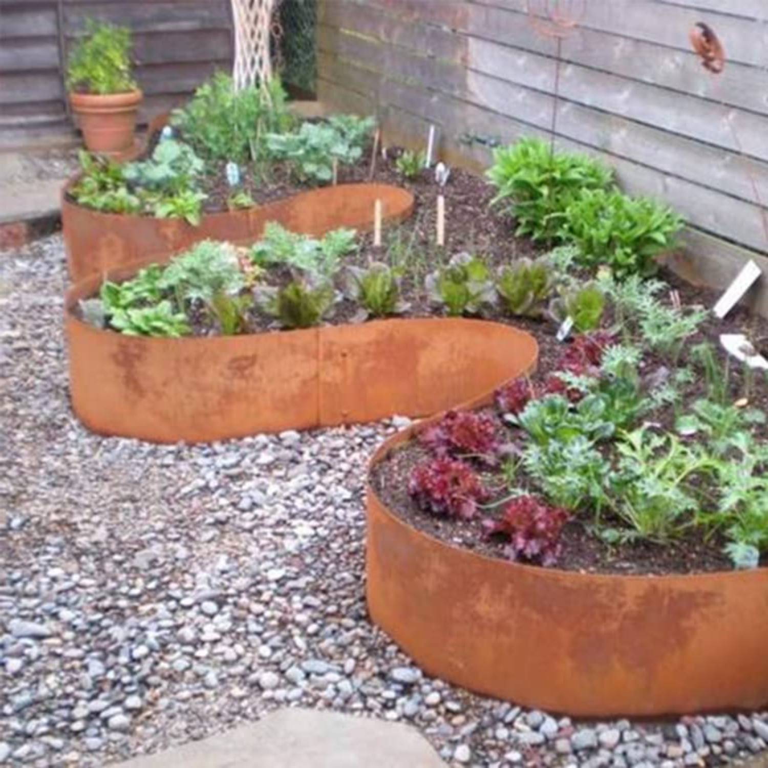 Corten Steel Garden Edge 100 mm (per metre)